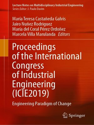cover image of Proceedings of the International Congress of Industrial Engineering (ICIE2019)